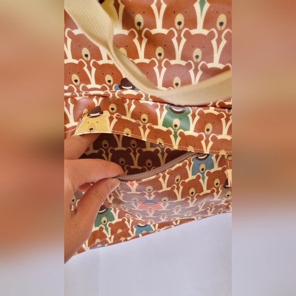 NEW Top Handled Waterproof Vinyl Print Backpack - Picture 9 of 13